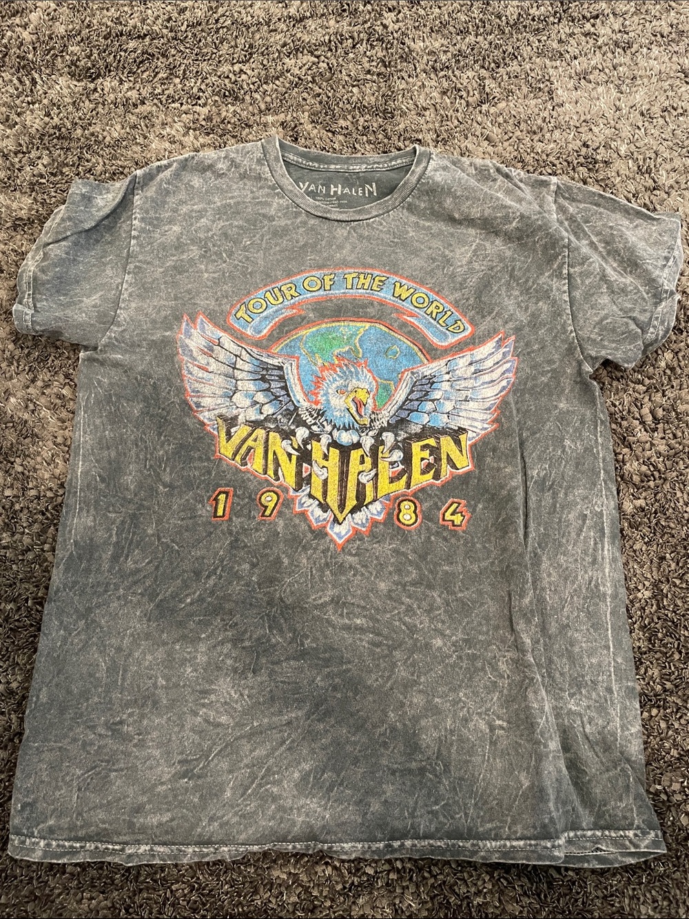 Tour of the World 1984 Grey Graphic Tee